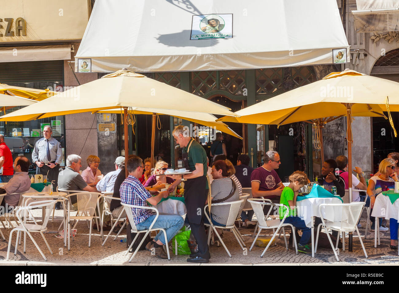Café Brasileira, Bairro Alto, Lissabon, Portugal Stockfoto