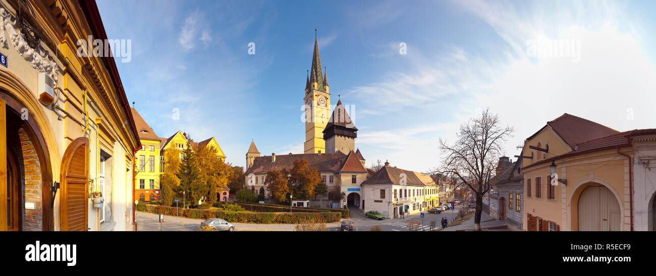 Kirche St. Margaret, Altstadt, Medias, Siebenbürgen, Rumänien Stockfoto