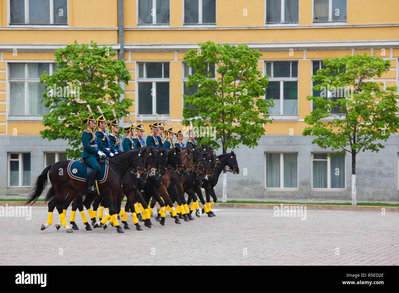 Russland, Moskau, Kreml, Soldaten der Presidential Regiments Kavallerie Stockfoto