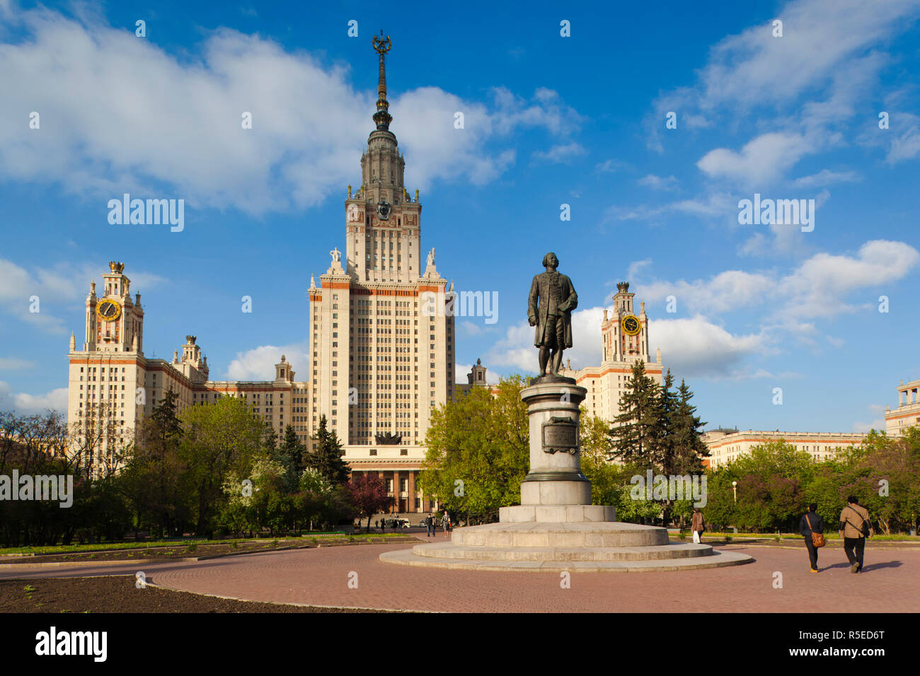 Russland, Moskau, Sperlingsbergen-Bereich, Moskauer Staatsuniversität MGU Stockfoto