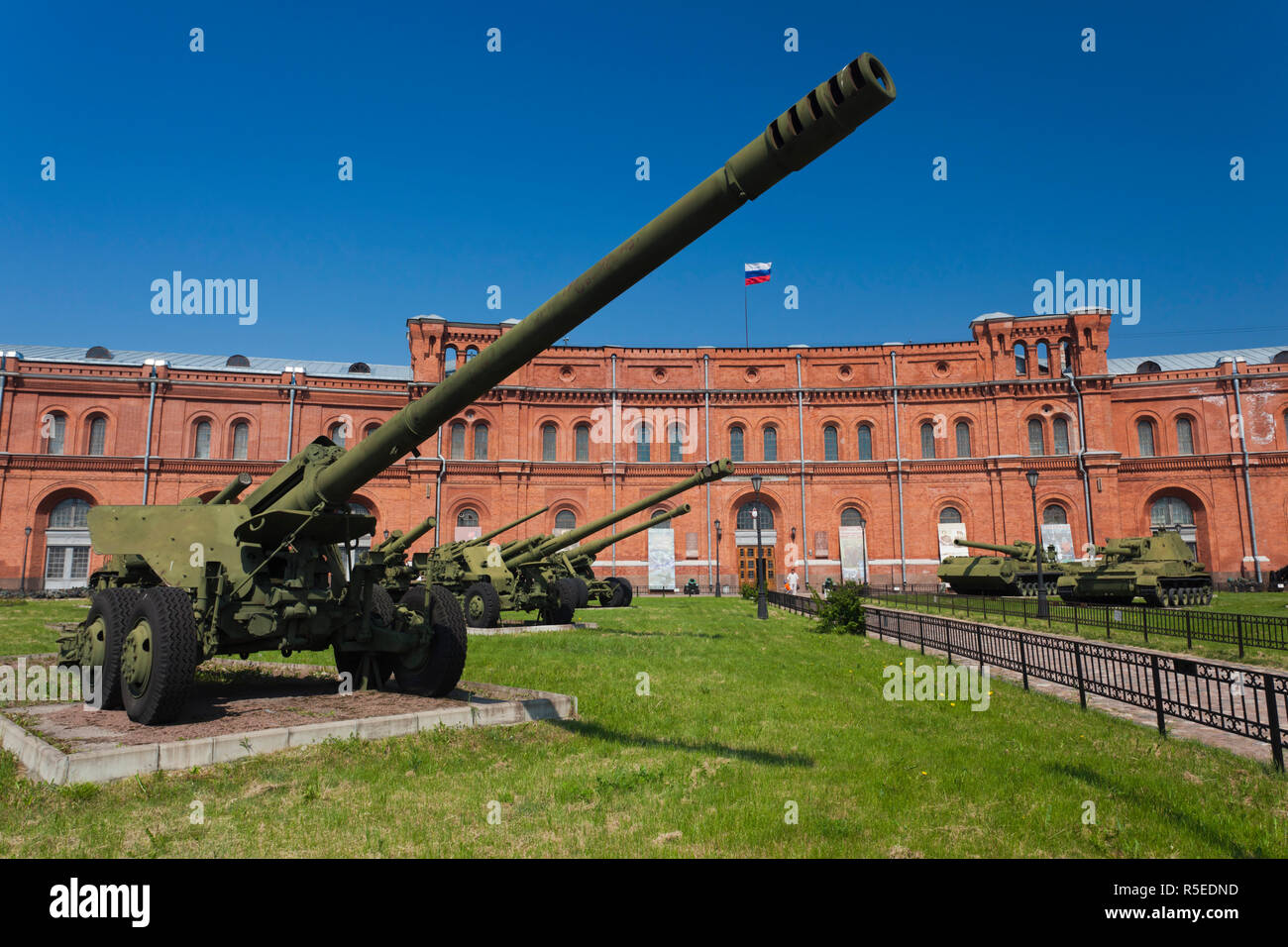 Russland, St. Petersburg, Kronverksky Insel, Artillery Museum, Cannon Stockfoto
