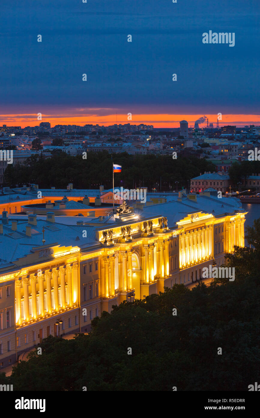 Russland, St. Petersburg, Jelzin Bibliothek von der St. Isaak Kathedrale Stockfoto