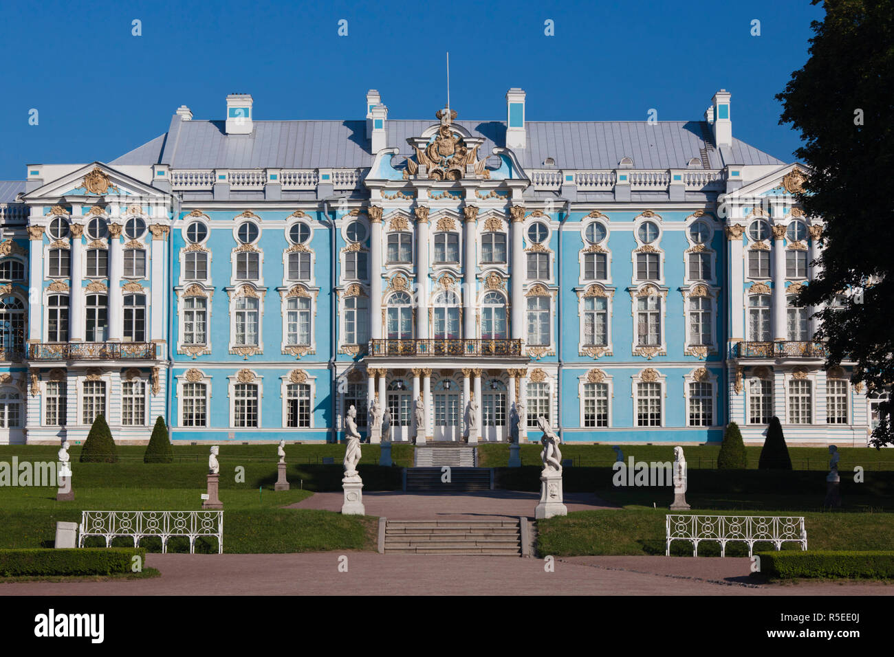 Russland, St. Petersburg, Pushkin-Tsarskoye Selo, Catherine Palace Stockfoto