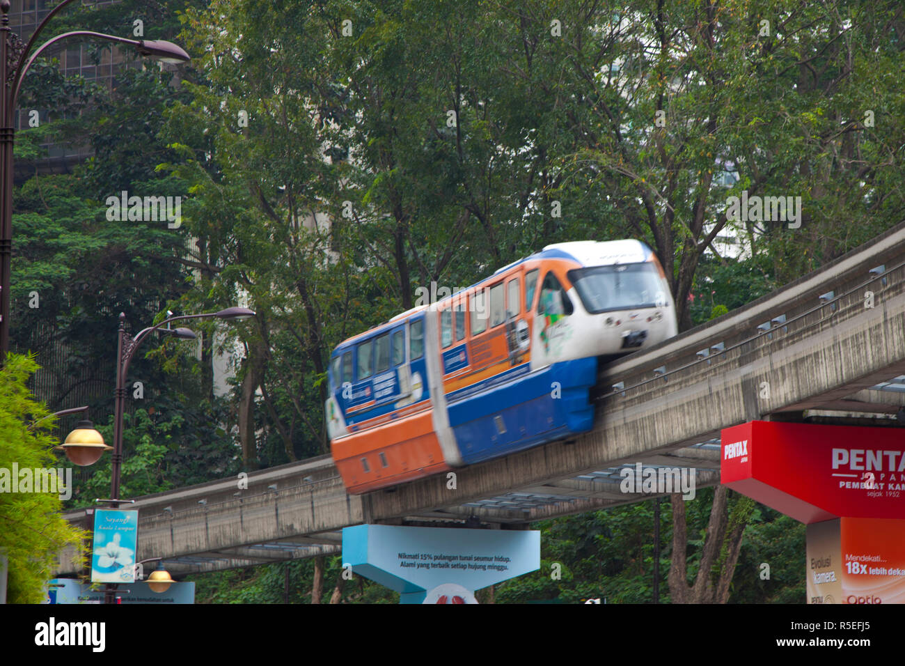 KL Monorail, Kuala Lumpur, Malaysia Stockfoto