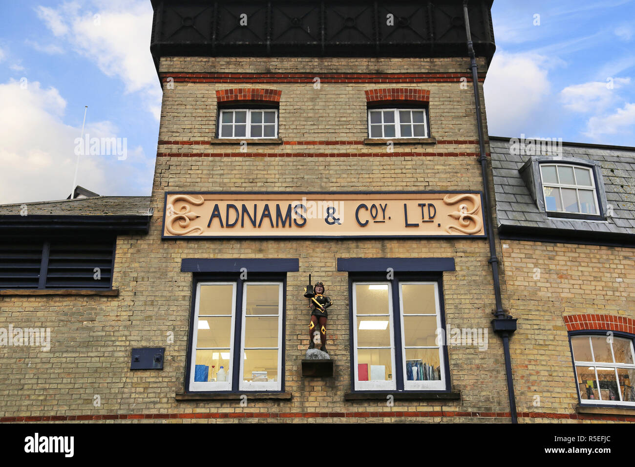 Adnams Sole Bay Brauerei, Victoria Street, Southwold, Waveney Bezirk, Suffolk, East Anglia, England, Großbritannien, USA, UK, Europa Stockfoto