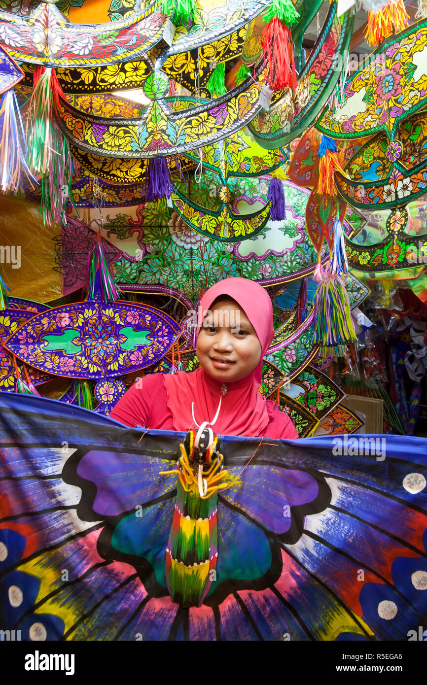 Malaysia, Kuala Lumpur, Central Market, Kite Shop (MR) Stockfoto