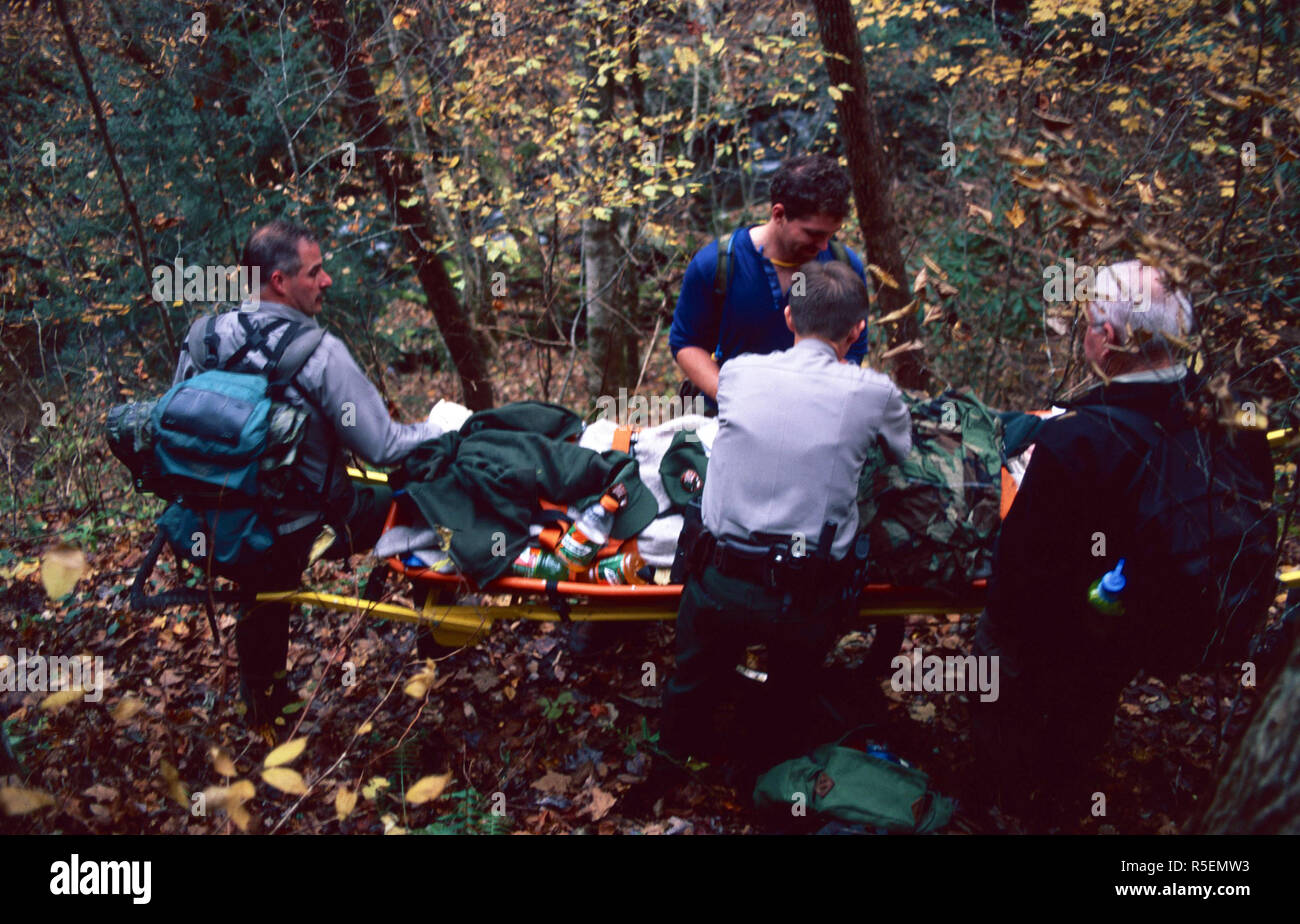 Emergency Rescue Park Ranger, Great Smoky Mountains National Park, Tennessee Stockfoto