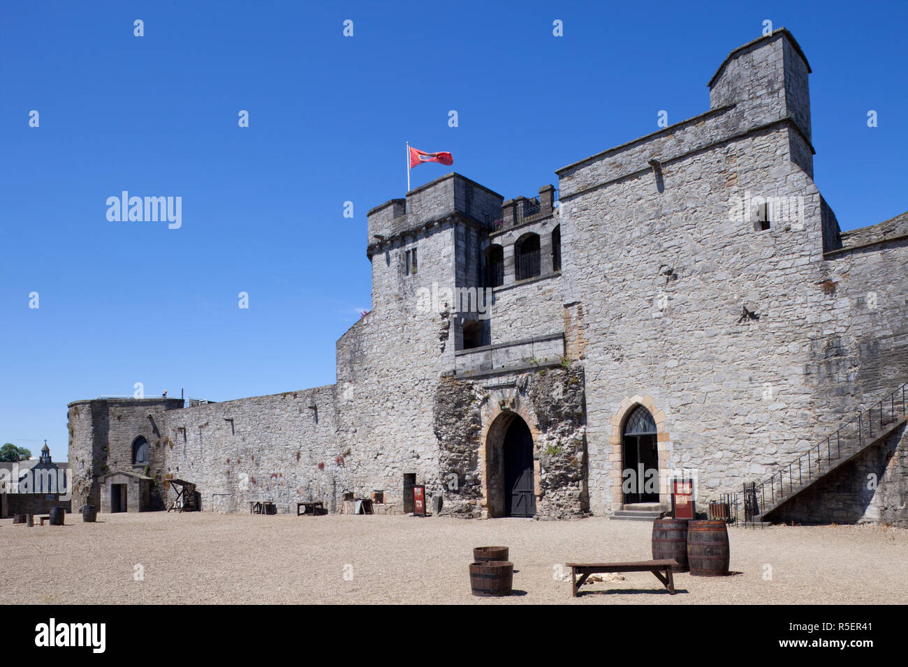 Republik von Irland, County Limerick, Limerick, King John Castle Stockfoto