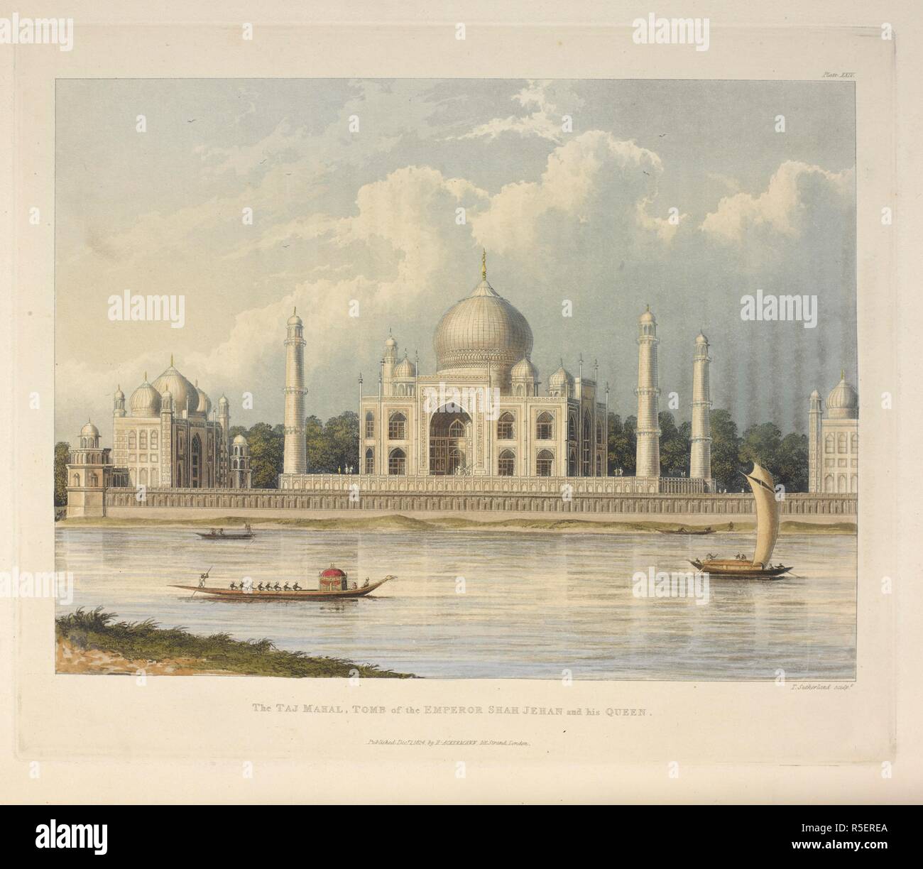 Das Taj Mahal, Grabmal des Kaisers Shah Jehan. Eine malerische Tour