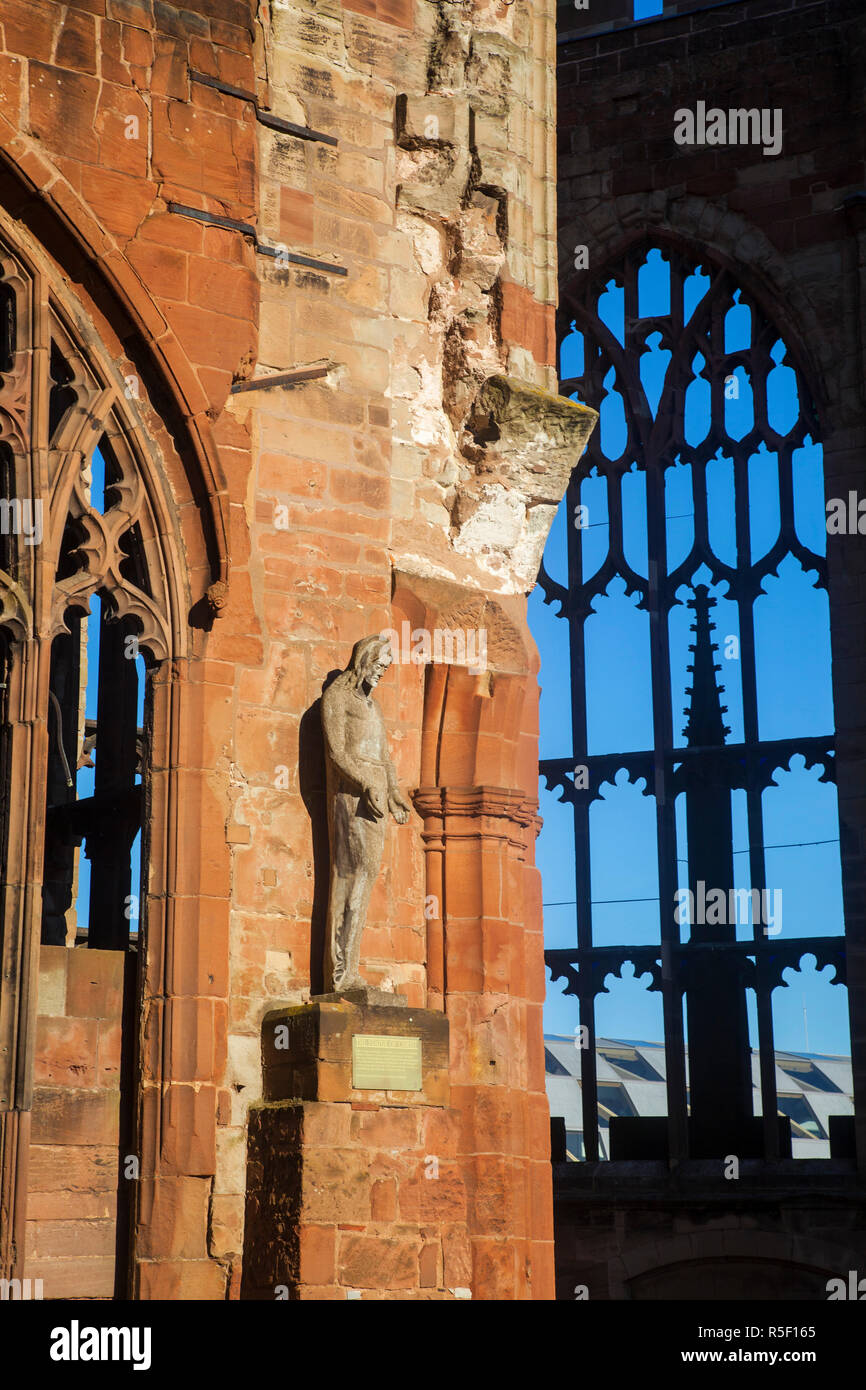 Großbritannien, England, Birmingham, Coventry, Ruinen der Kathedrale von Coventry Stockfoto