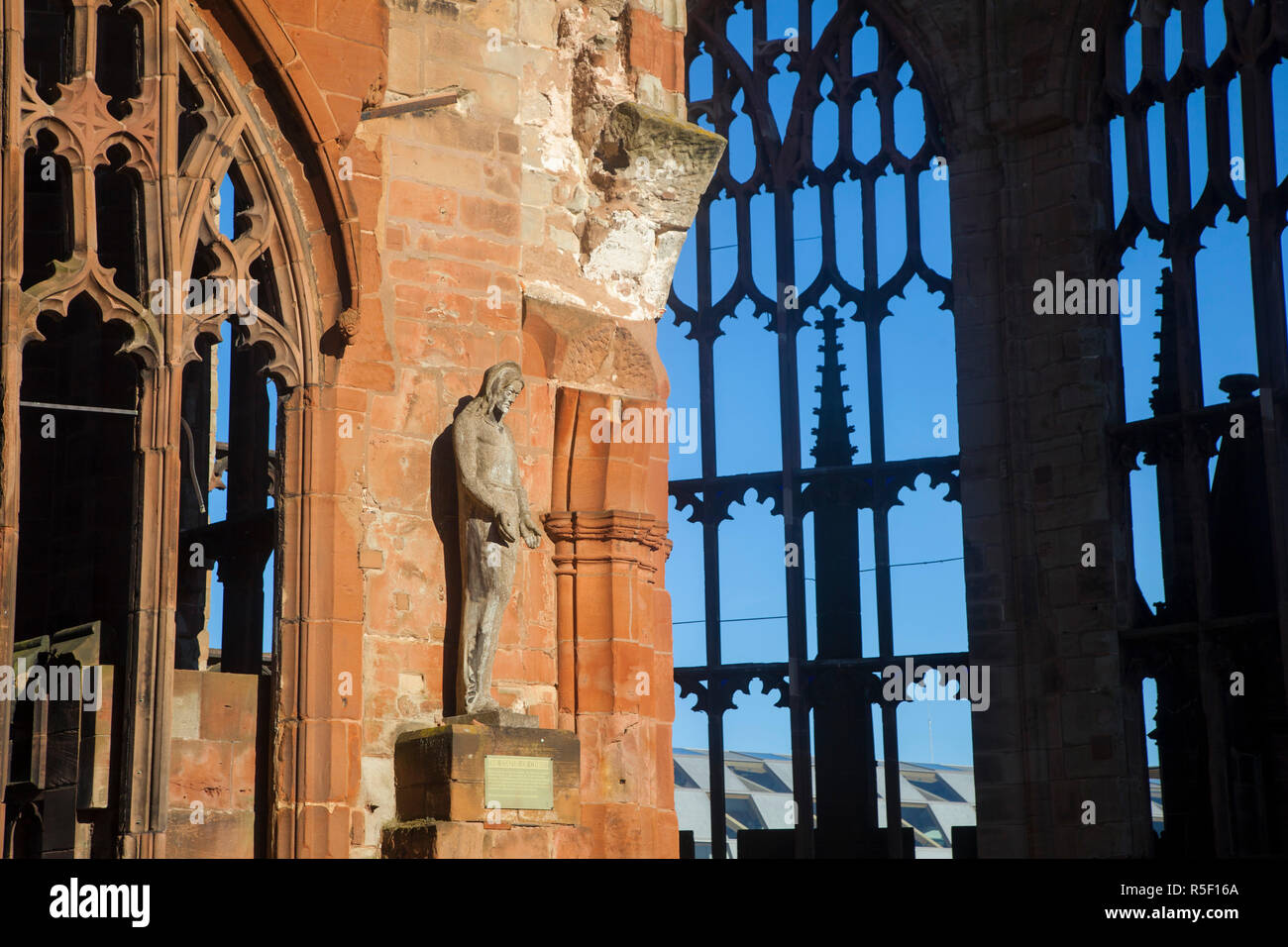 Großbritannien, England, Birmingham, Coventry, Ruinen der Kathedrale von Coventry Stockfoto