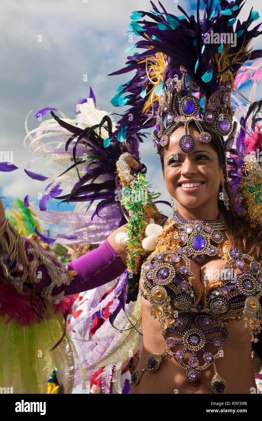 Vereinigtes Königreich, England, London, Ladbrook Grove, Nottinghill Carnival Stockfoto