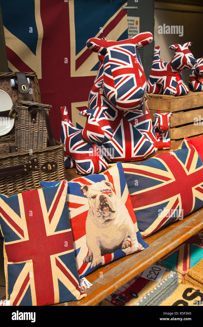 Union Jack Souvenirs, London, England, Großbritannien Stockfoto