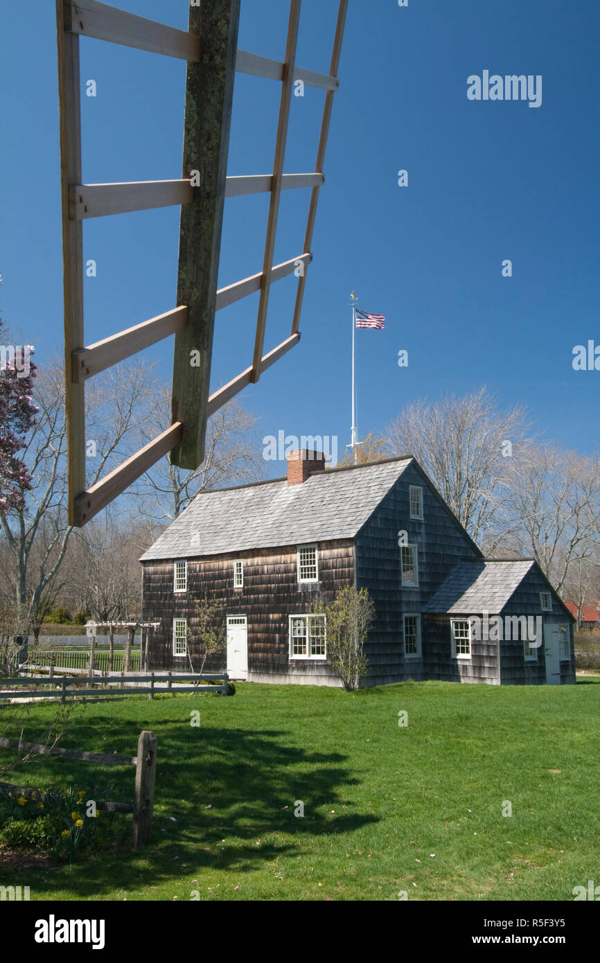 USA, New York, Long Island, The Hamptons, East Hampton, Mulford Gehöft, historische Stätte, b.1680 Stockfoto