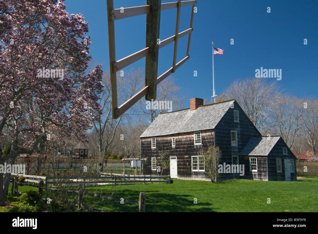 USA, New York, Long Island, The Hamptons, East Hampton, Mulford Gehöft, historische Stätte, b.1680 Stockfoto