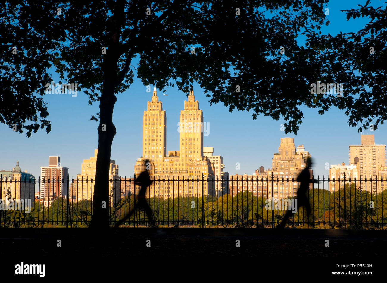 USA, New York, Manhattan, Central Park, Morgen Jogger Stockfoto