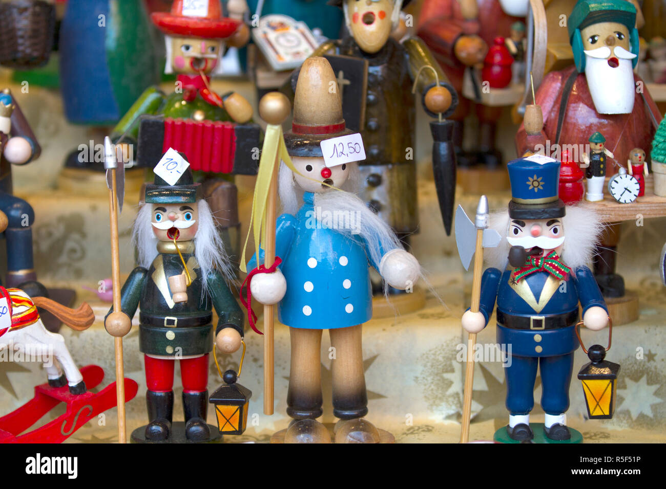 Dekorative Weihnachten figuren im Detail Stockfoto
