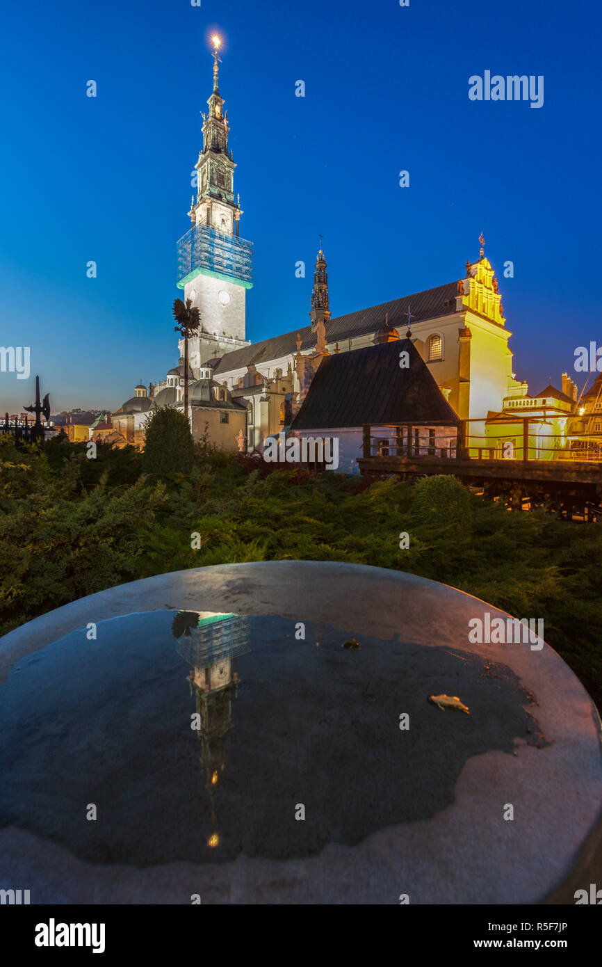 Jasna Gora in Tschenstochau Kloster. Czestochowa, Schlesien, Polen. Stockfoto