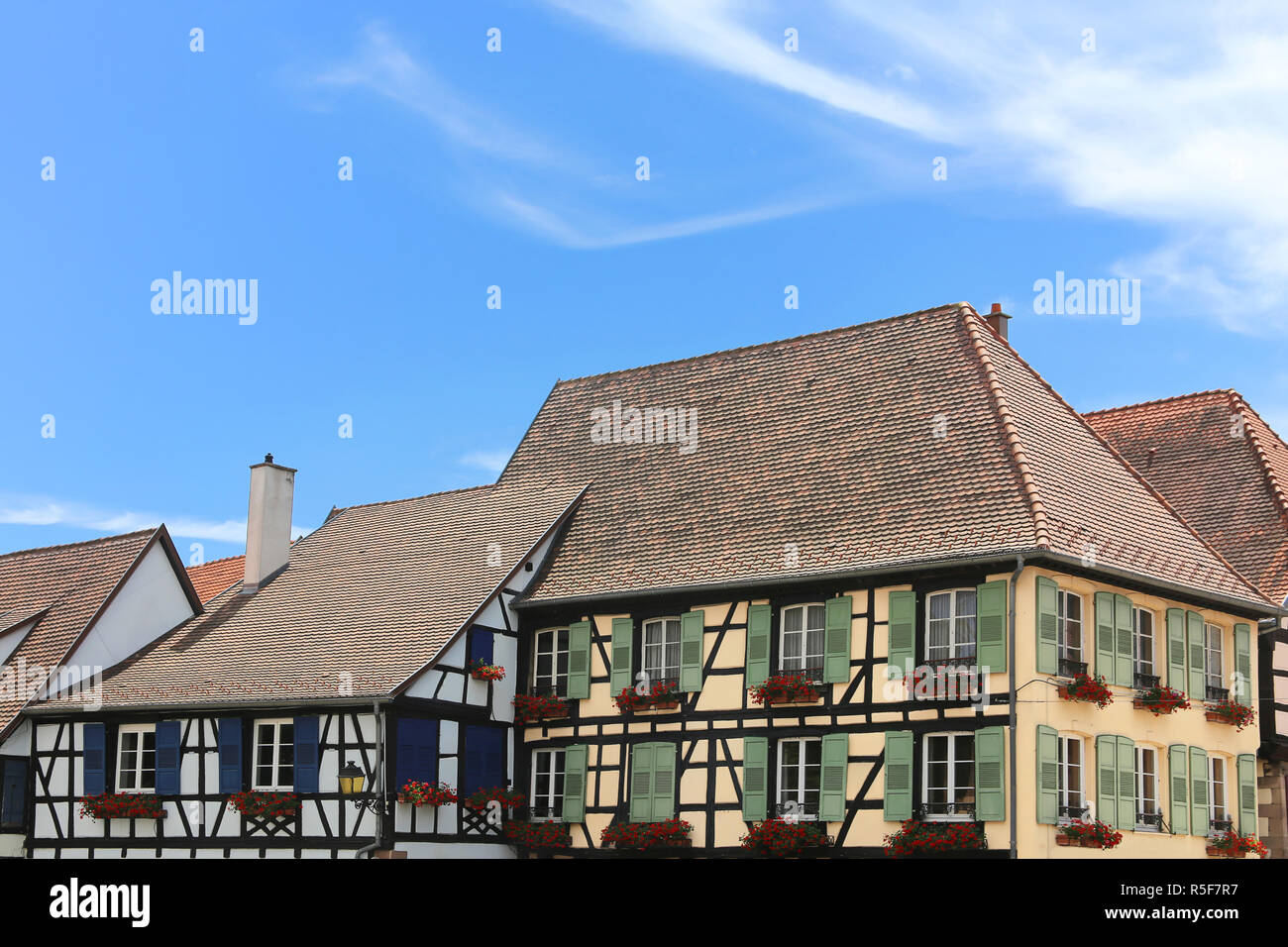 Truss in Obernai im Elsass Stockfoto