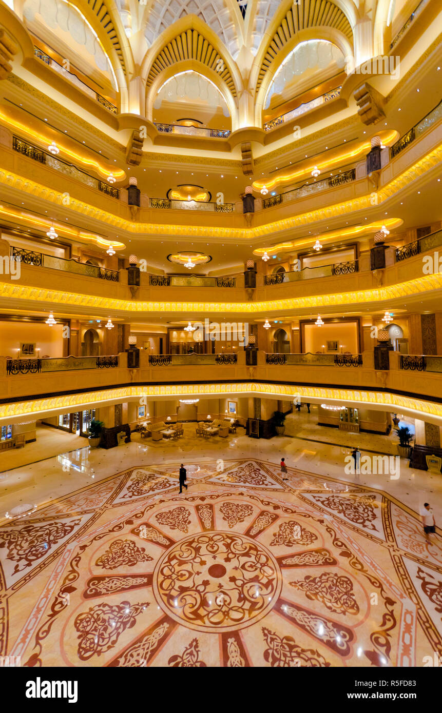 Vereinigte Arabische Emirate, Abu Dhabi, Emirates Palace Hotel Stockfoto