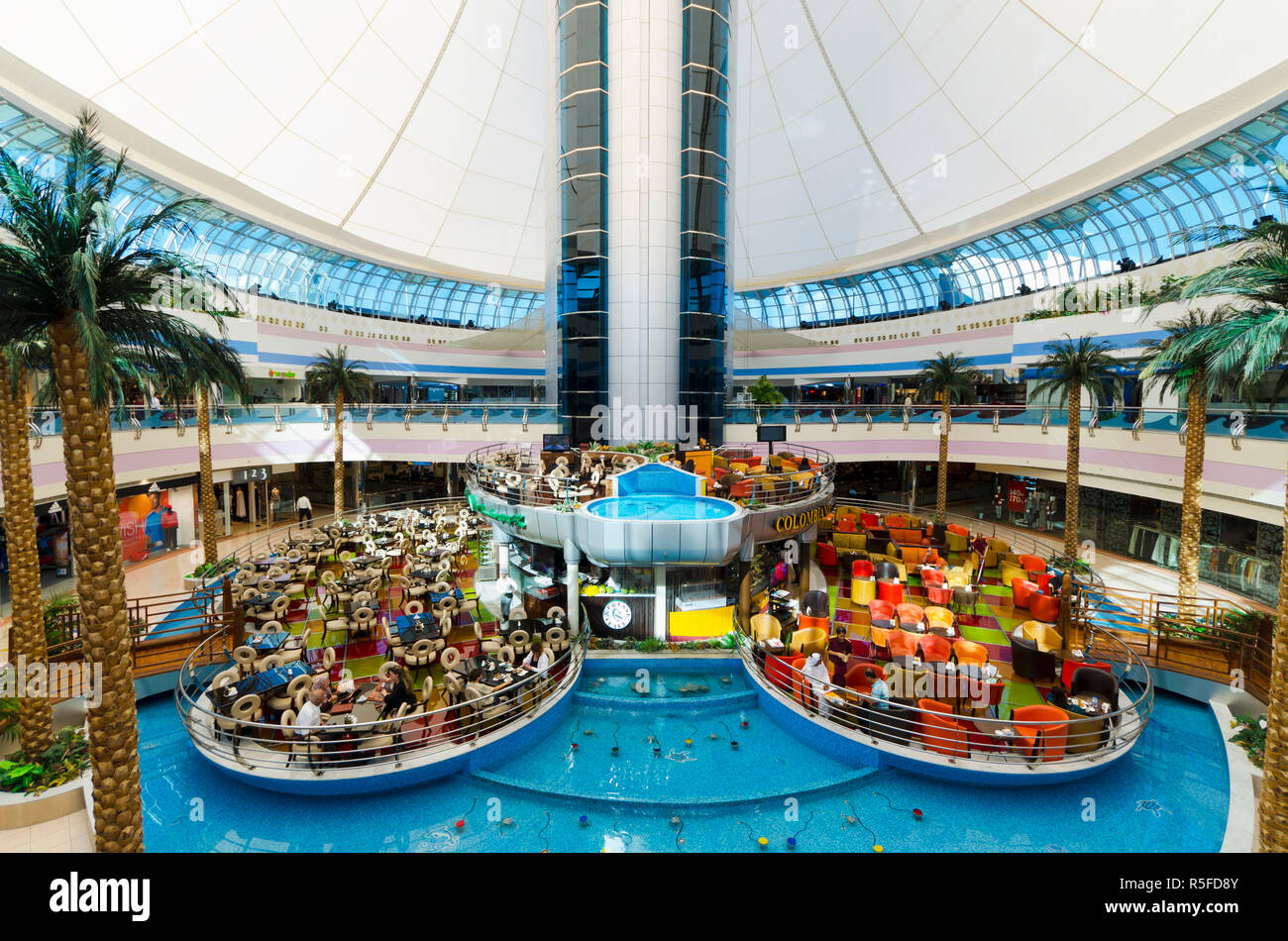 Vereinigte Arabische Emirate, Abu Dhabi, Marina Mall Stockfoto