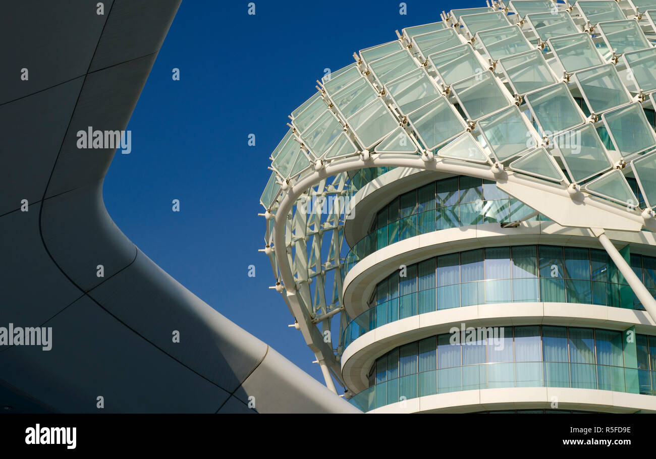 Die Vereinigten Arabischen Emirate, Abu Dhabi, Yas Island, dem Yas Hotel Stockfoto