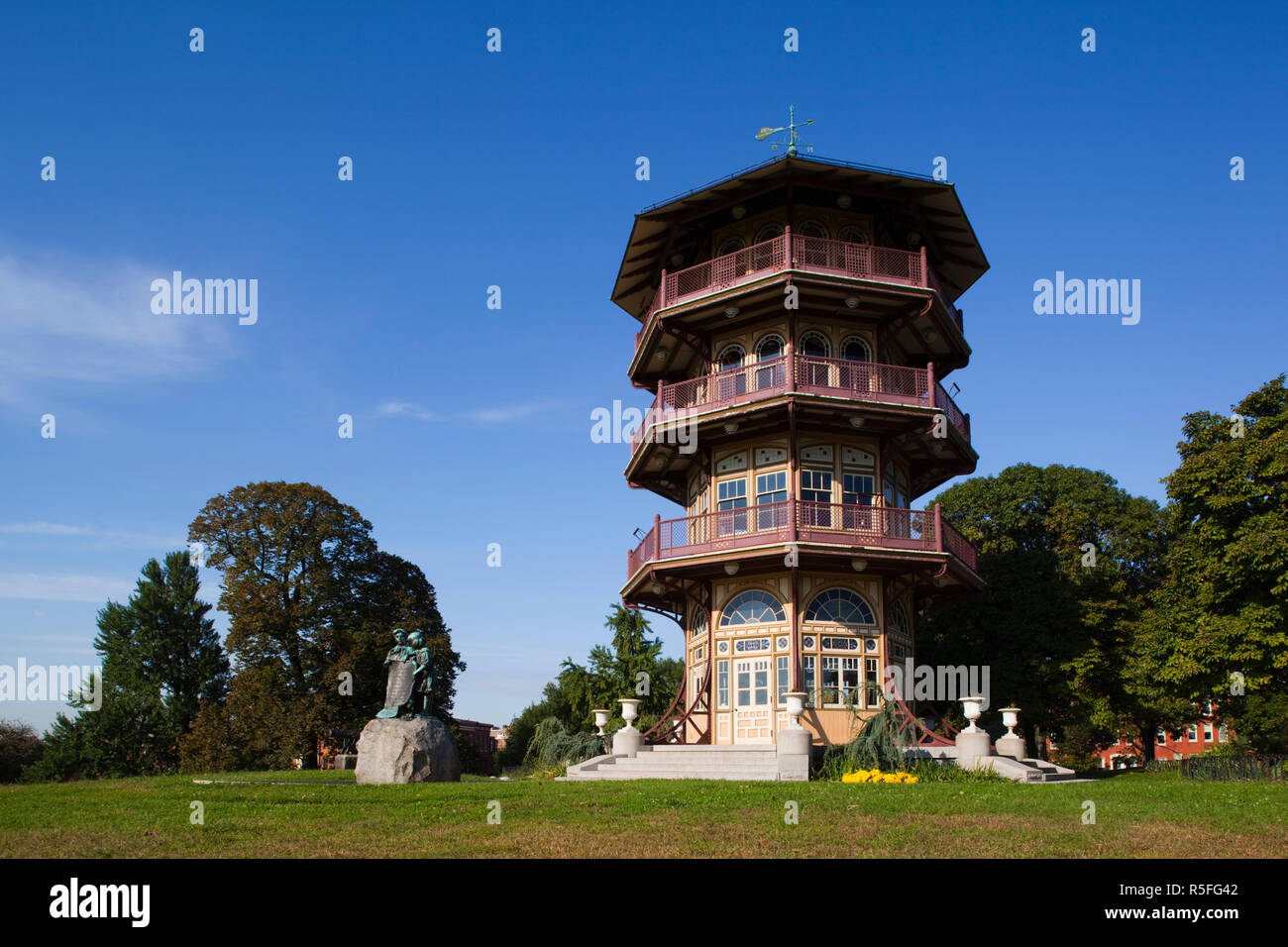 USA, Maryland, Baltimore, Patterson Park Star Spangled Banner Turm-Pagode Stockfoto