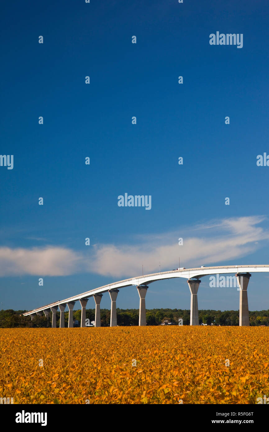 USA, Maryland, westlichen Ufer des Chesapeake Bay, Solomons, Patuxent River Bridge Stockfoto