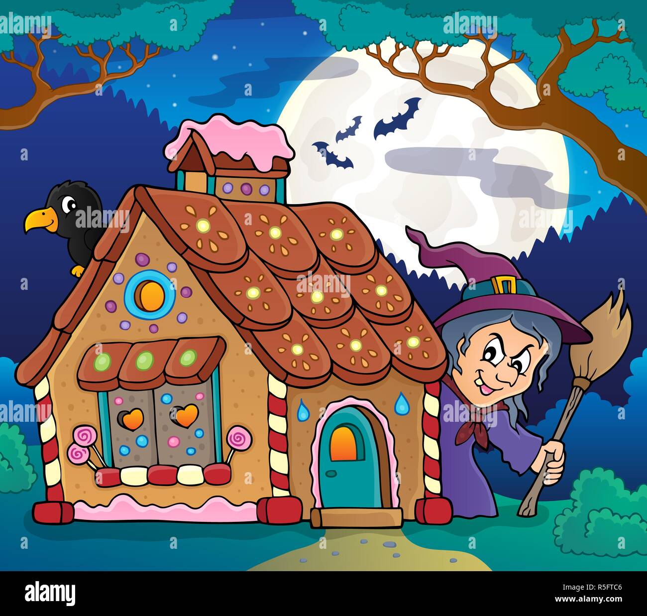 Gingerbread House theme Bild 4 Stockfoto