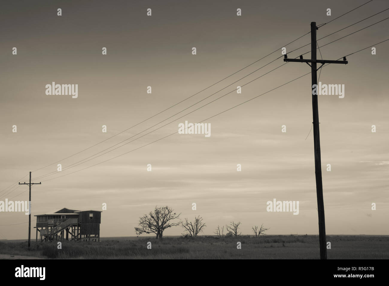 USA, Louisiana, Cocodrie, bayou Haus Stockfoto