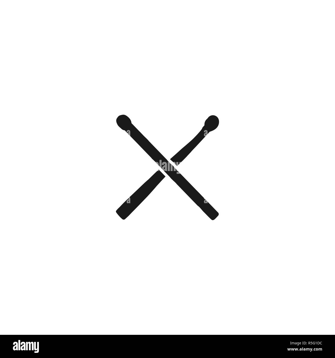 Jahrgang Hand entspricht, Icons, Symbole. Retro monochrome Formen ...