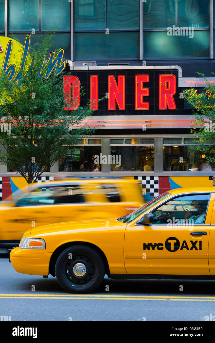 USA, New York, Manhattan, Midtown, West 57th Street, Brooklyn Diner Stockfoto