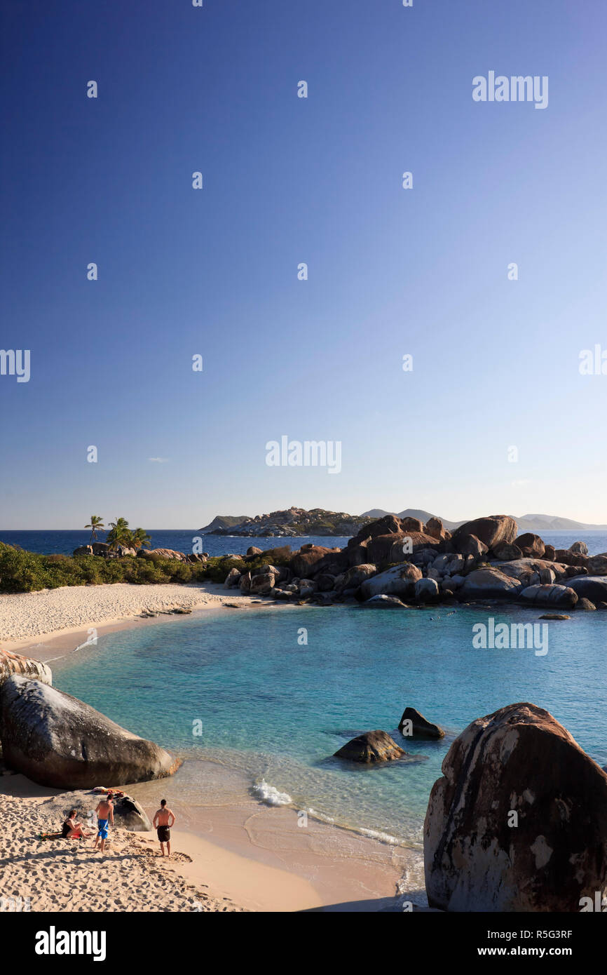 Karibik, British Virgin Islands, Virgin Gorda, die Bäder Stockfoto