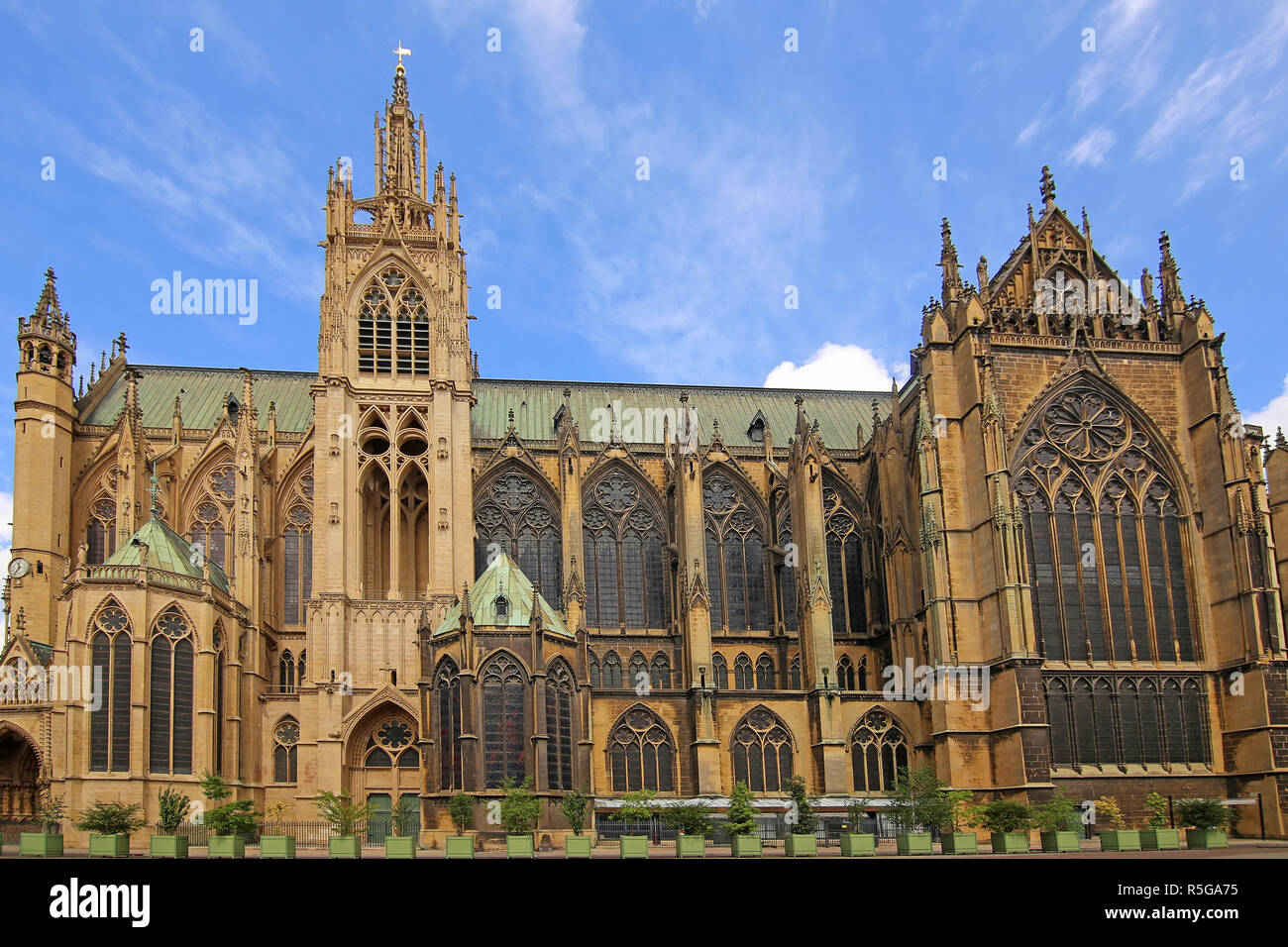 Saint-Ã©tienne Kathedrale in Metz, Lothringen, Frankreich Stockfoto