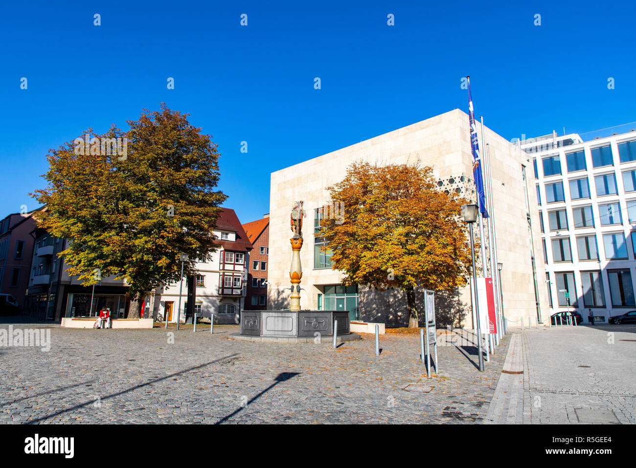 Die neue Synagoge am Weinhof in Ulm, Deutschland, Stockfoto