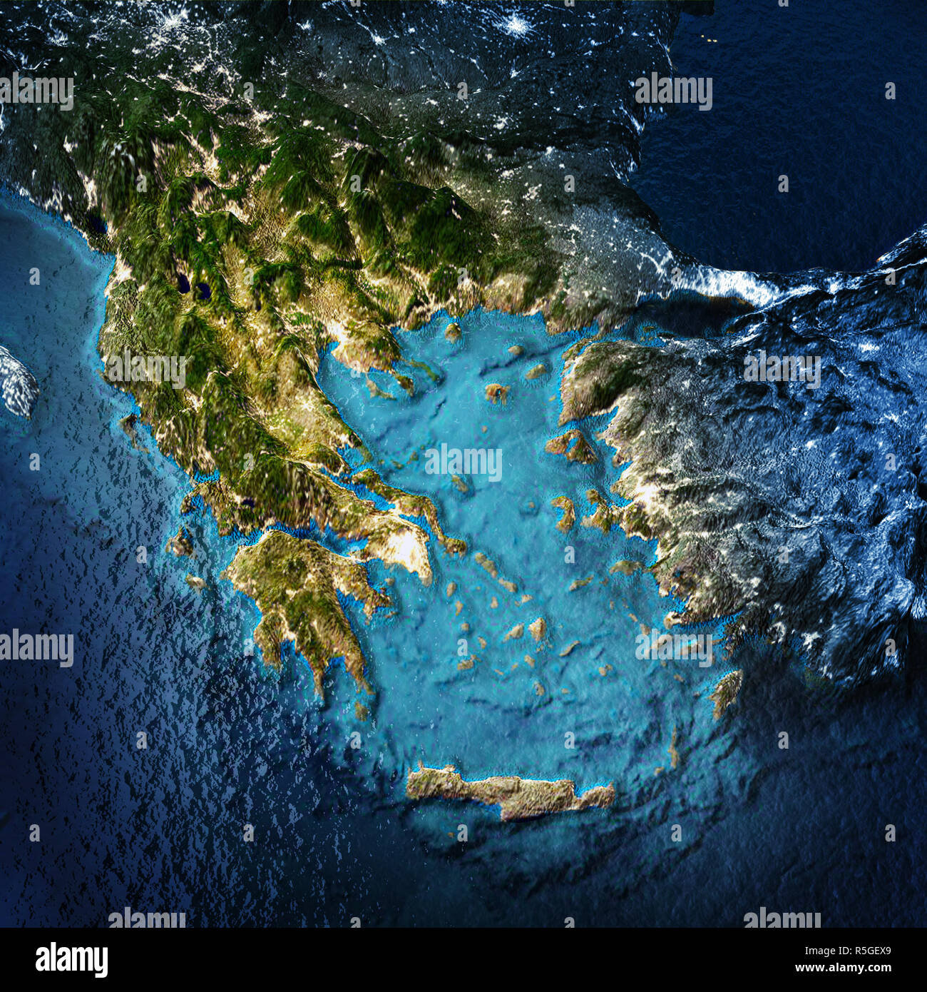 Griechenland und Türkei Stockfoto