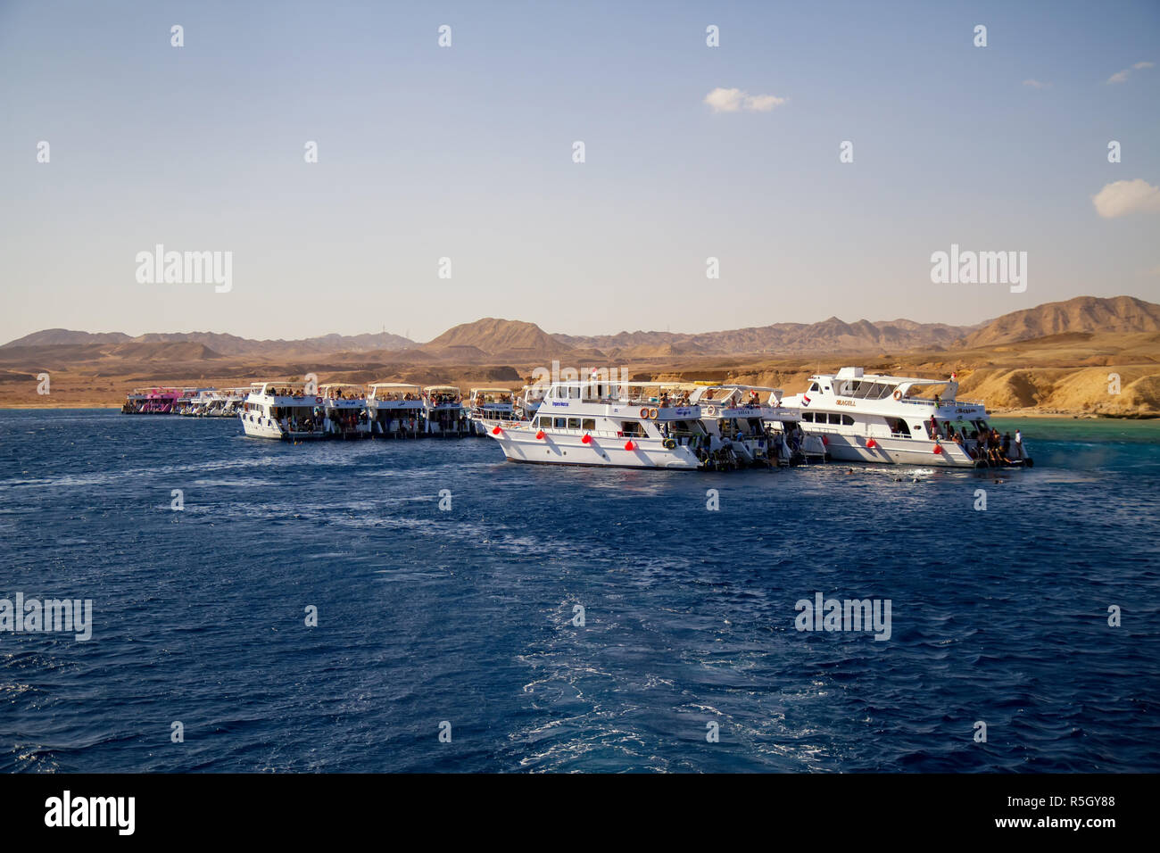 Sharm touristischen Boote Stockfoto