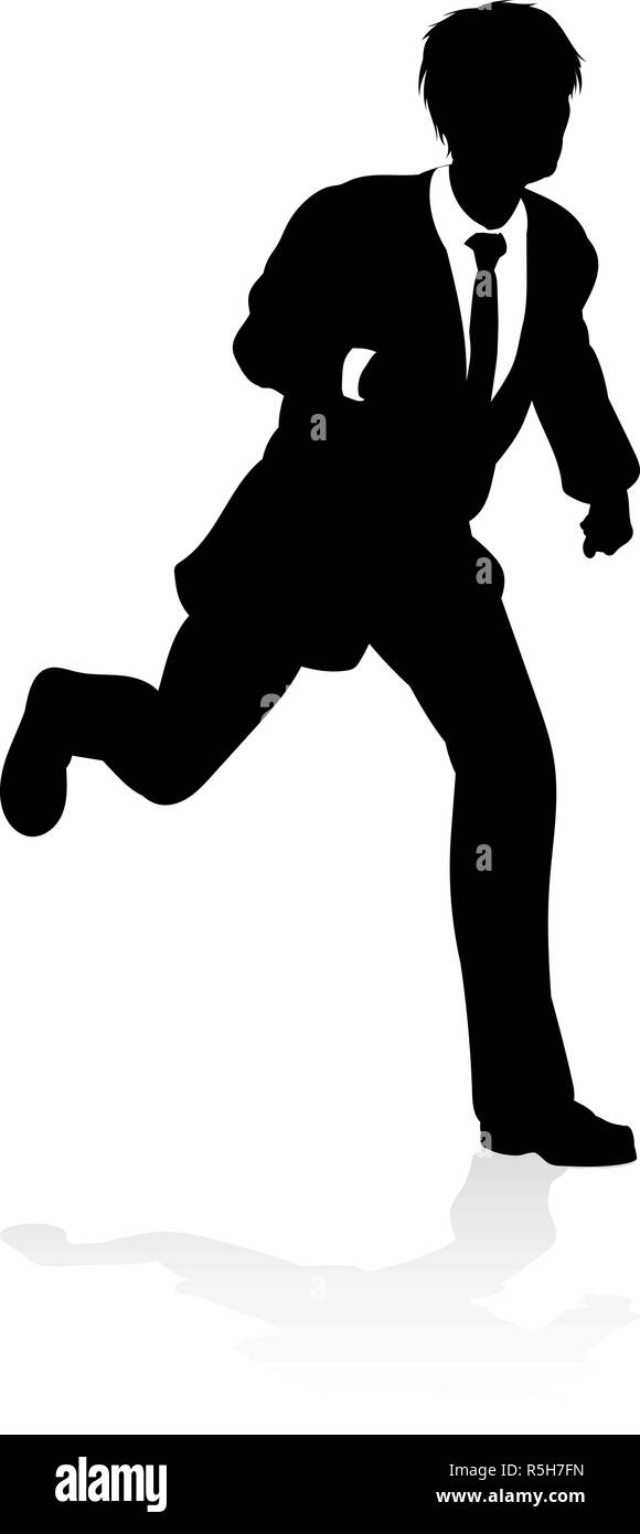Business Person Silhouette Stock Vektor