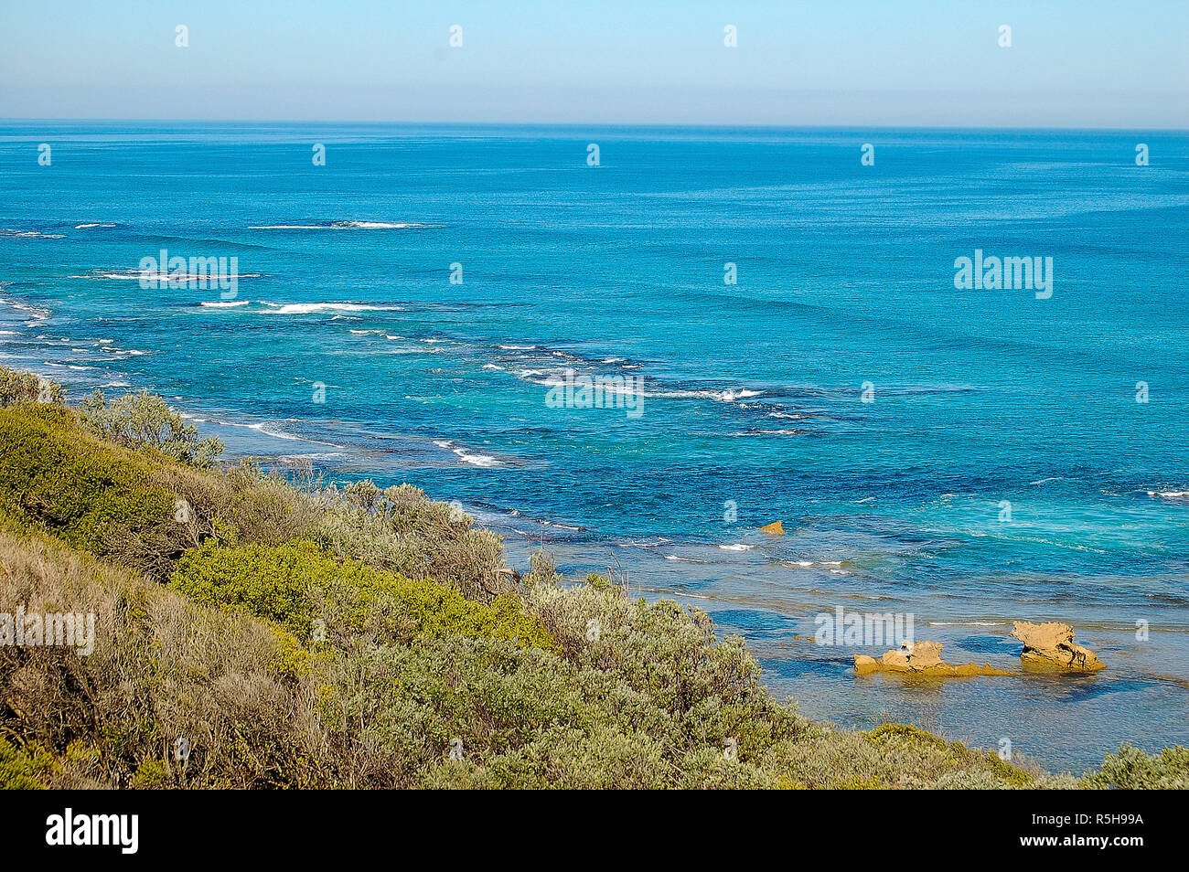 Zurück Strand - Sorrento, Australien Stockfoto