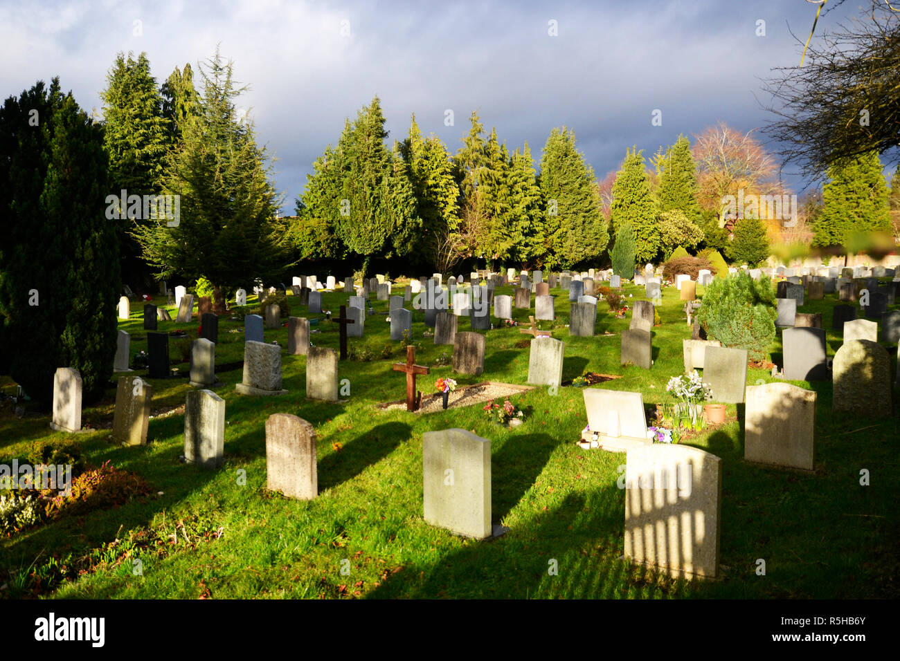 St. Mary's Friedhof, Princes Risborough, Bucks, Großbritannien Stockfoto