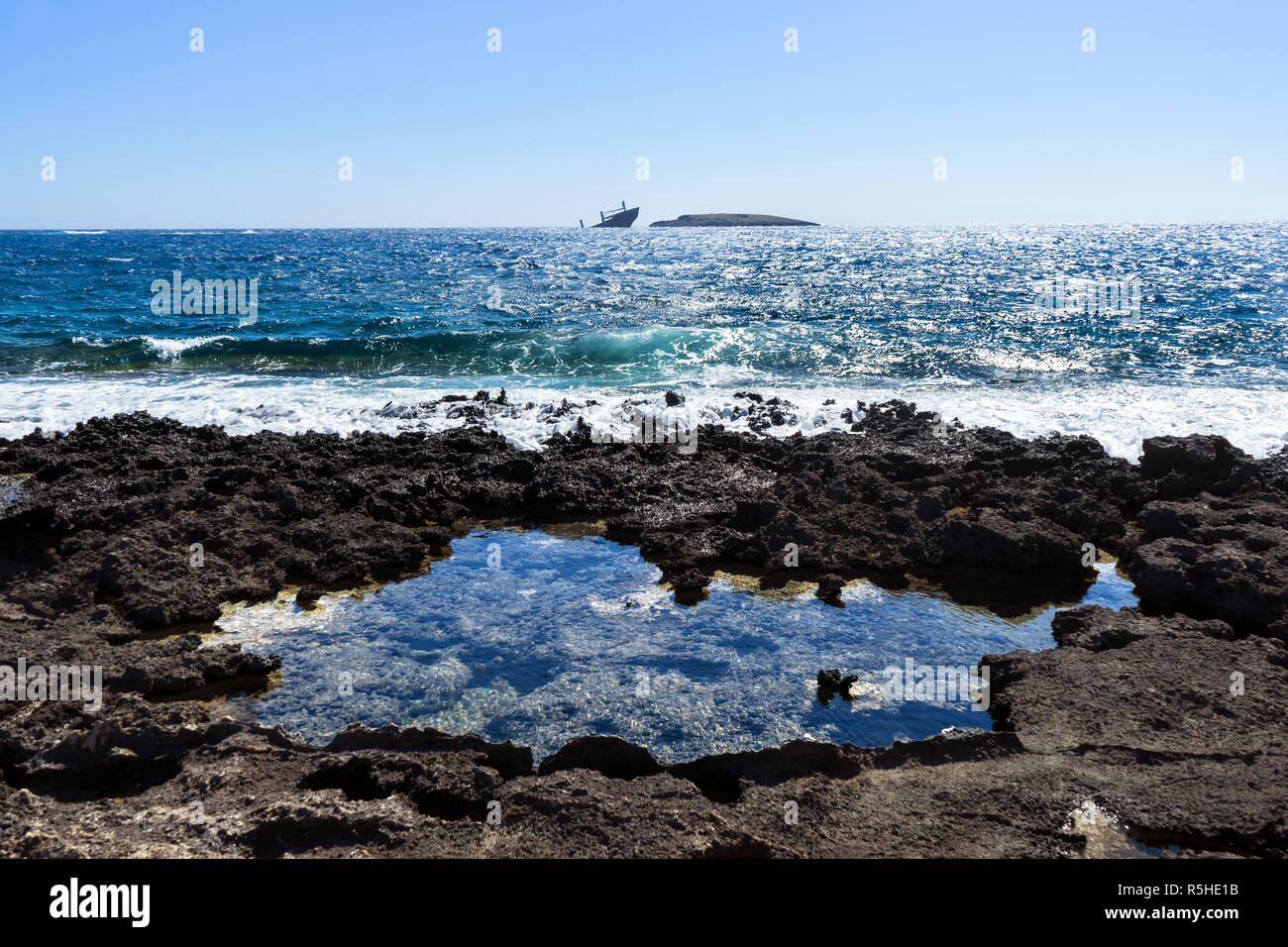 Schiffbruch in Kythira Island, Griechenland, Europa Stockfoto