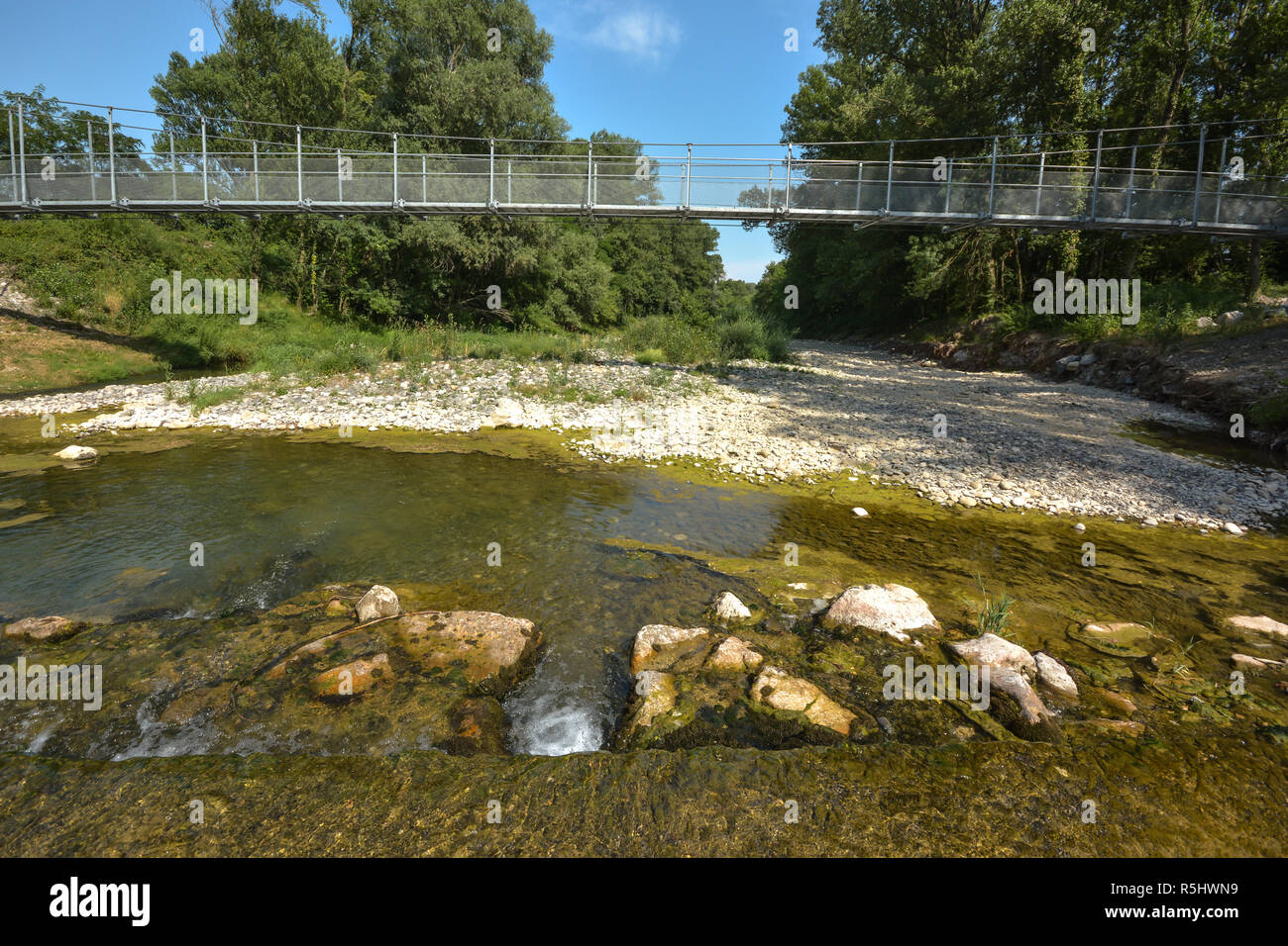 Brücke über rhona Stockfoto