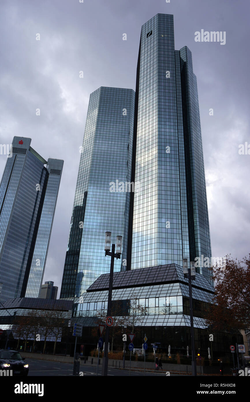 Deutsche Bank, Zentrale, Frankfurt am Main, Deutschland Stockfoto