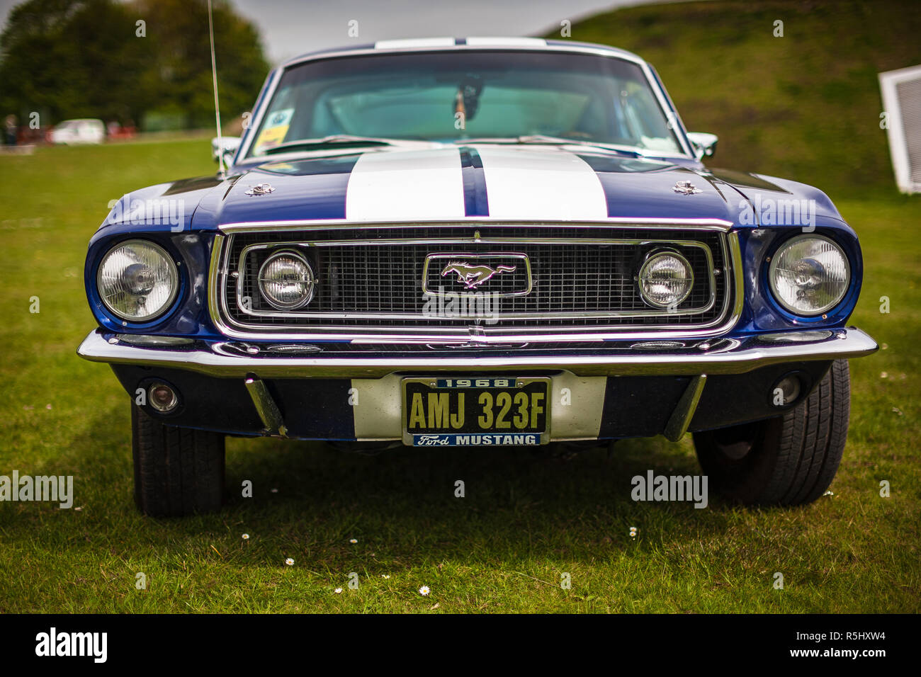 Ford Mustang 1967-8 UK. Modell Ford Mustang 1978 Im Vintage-Stil. Stockfoto