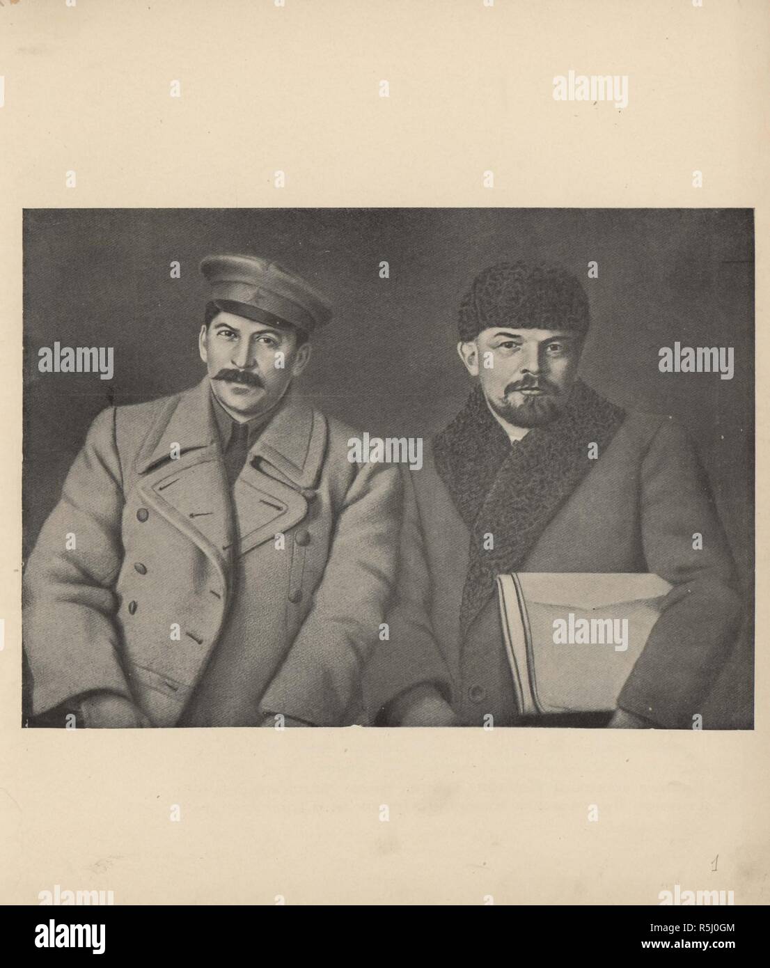 Stalin und Lenin an der VIII Kongreß der russischen Kommunistischen Partei. Museum: Russian State Library, Moskau. Autor: anonym. Stockfoto