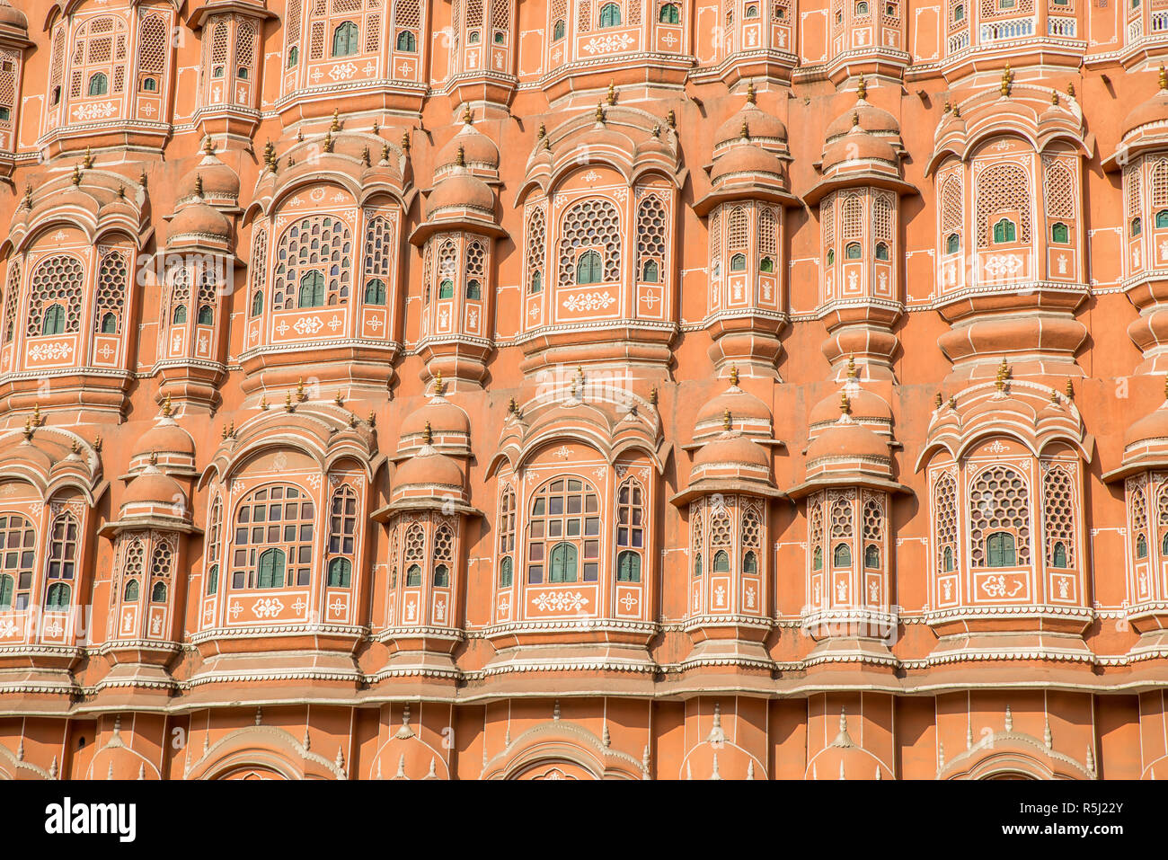 Hawa Mahal (Palast der Winde), Jaipur, Rajasthan, Indien Stockfoto