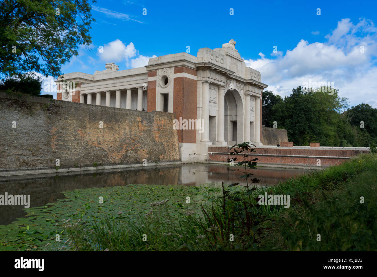 Weltkrieg ein menenpoort Memerial in Ypern West Flandern Belgien Stockfoto