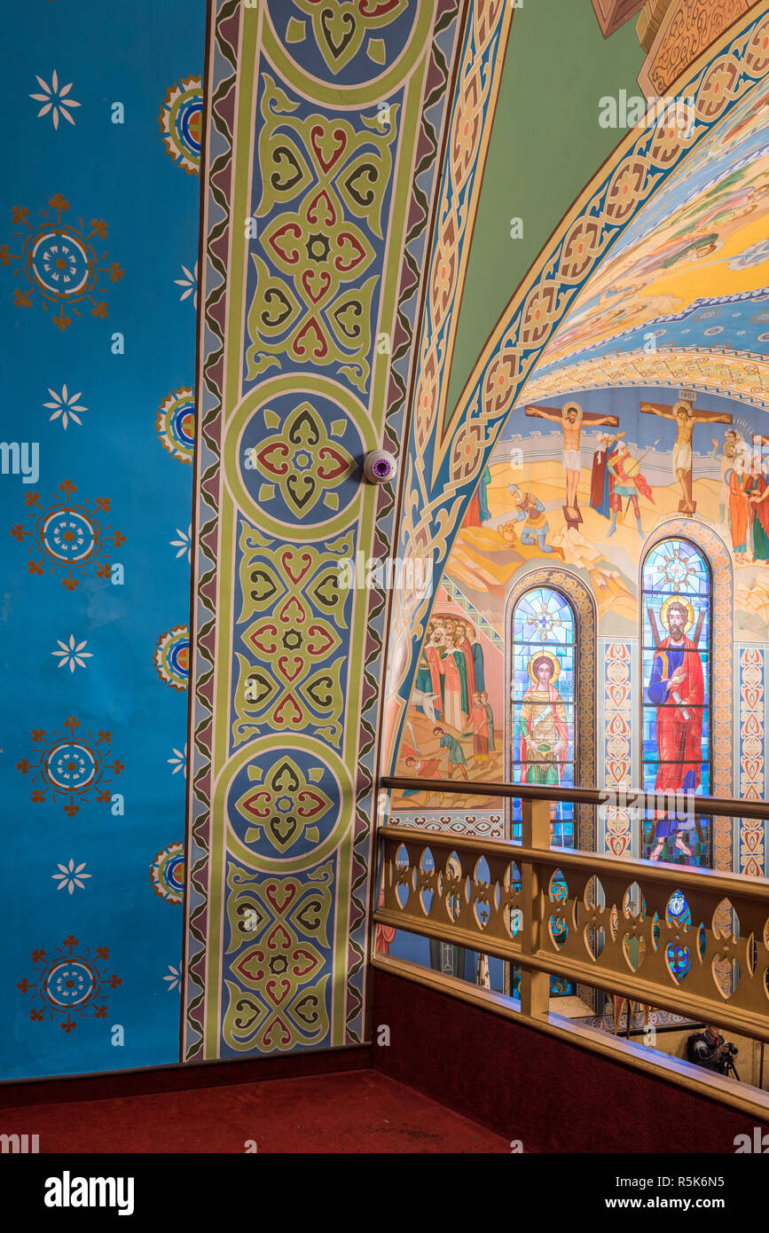 Innenraum des Heiligen Wladimir & Olha Ukrainische Katholische Kirche Stockfoto