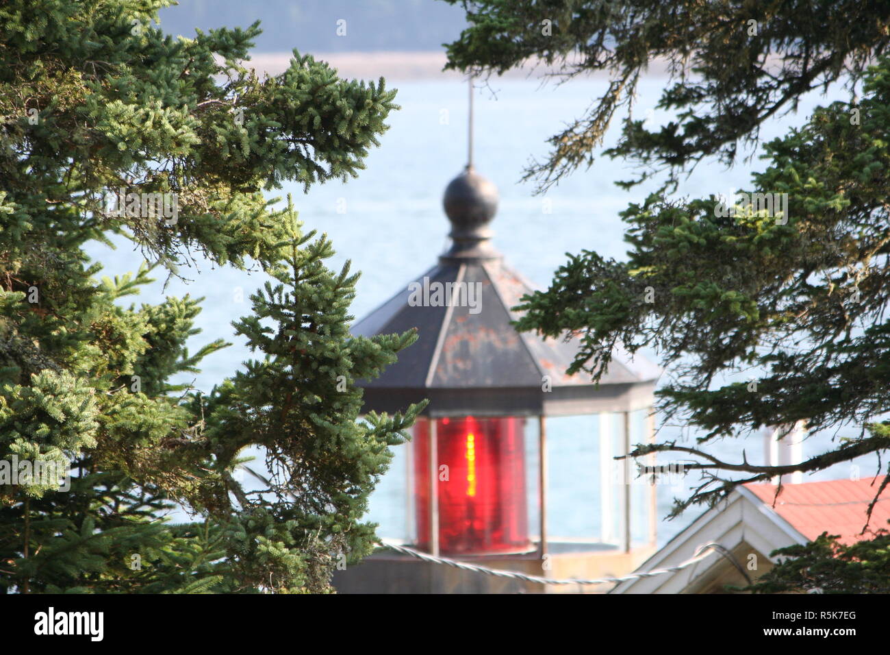 Bass Harbor Head Lighthouse auf Mount Desert Island in Tremont Maine in der Nähe Acadia National Park Stockfoto