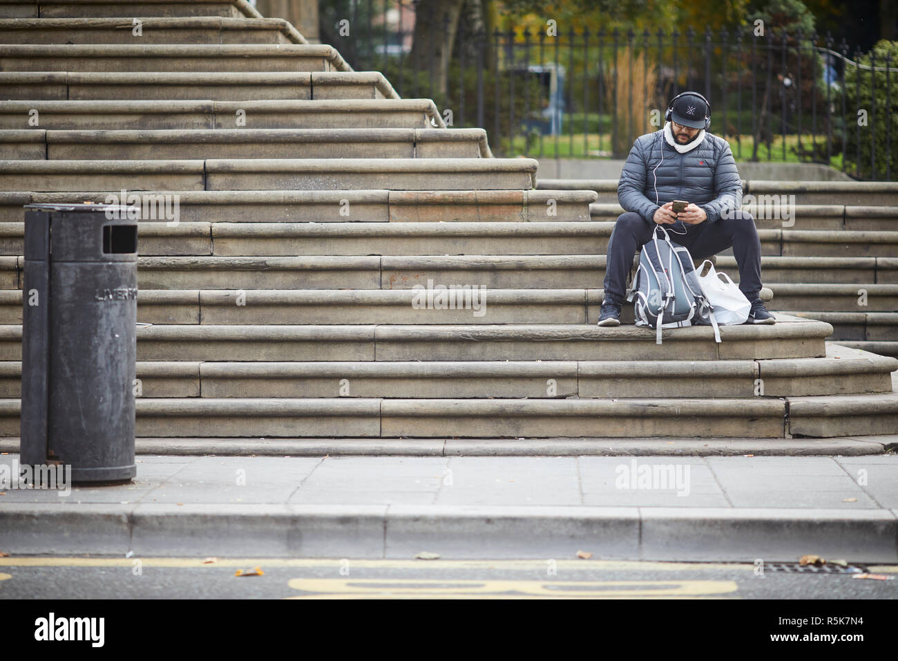 Liverpool City Centre in der Nähe von Bold Street Stockfoto
